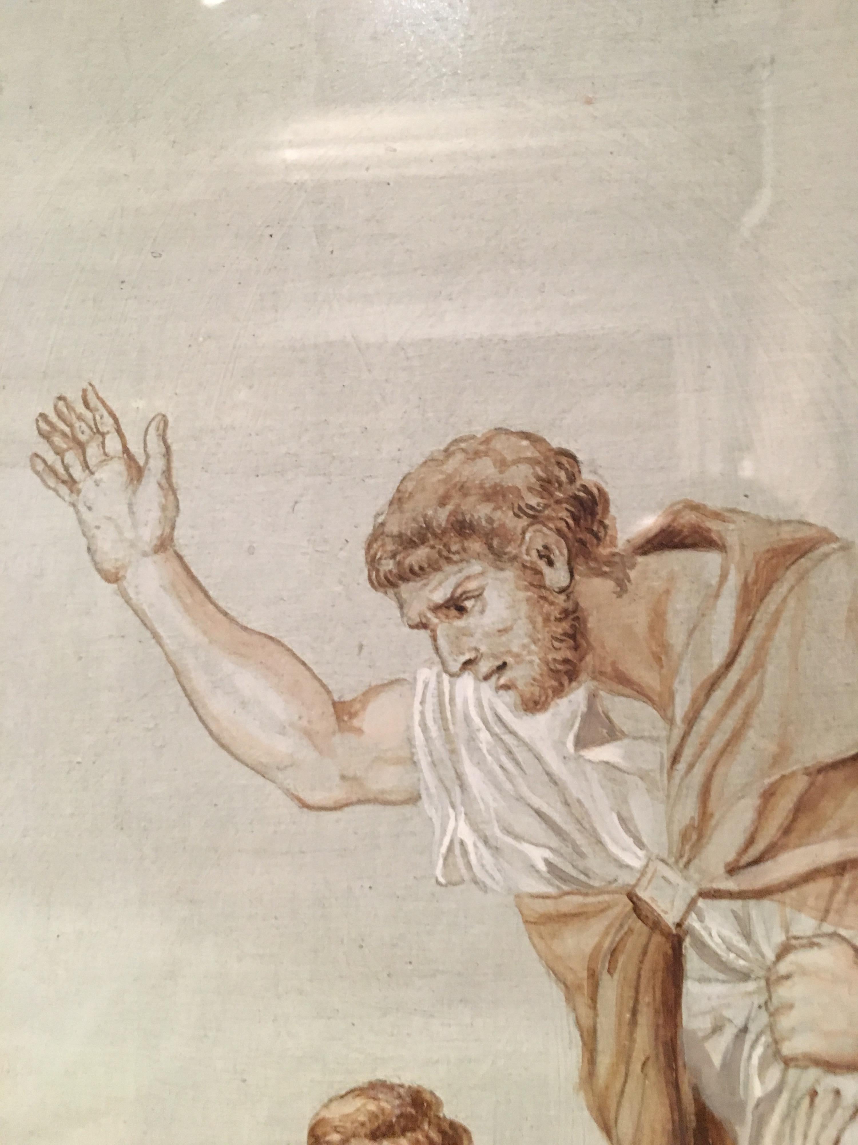 Follower Jacques-Louis David Neoclassical Red Chalck French Paper 2