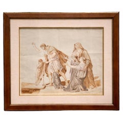Follower Jacques-Louis David Neoclassical Red Chalck French Paper