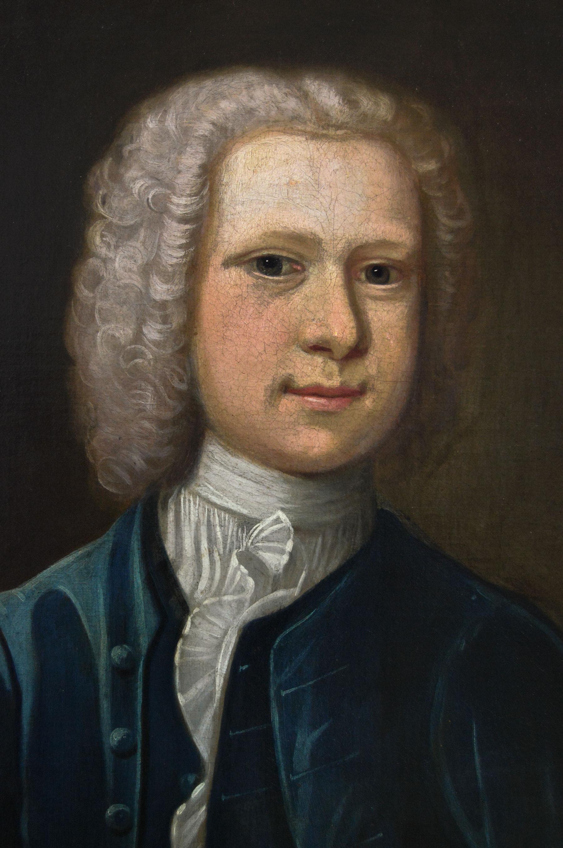 Porträt-Ölgemälde eines Herrn aus dem 18. Jahrhundert (Alte Meister), Painting, von Follower of Enoch Seeman the Younger