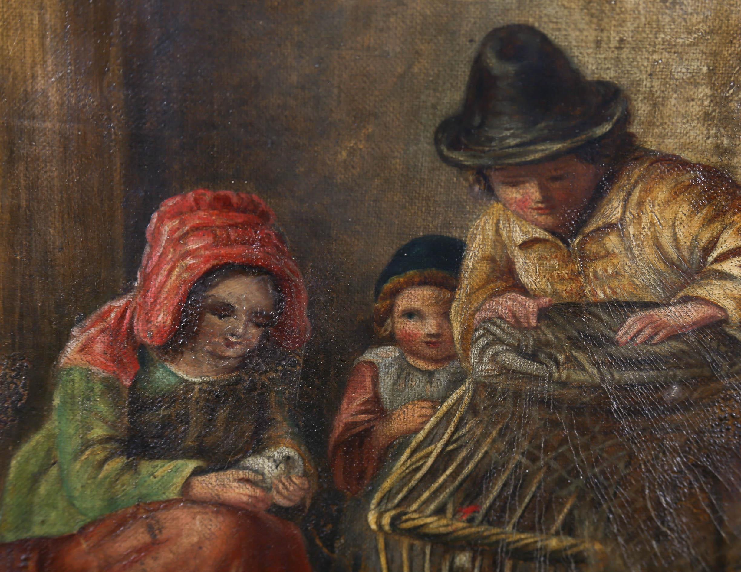 Follower of Henry Charles Bryant (1812-1890) - Mid 19th Century Oil, Caged Pets For Sale 2