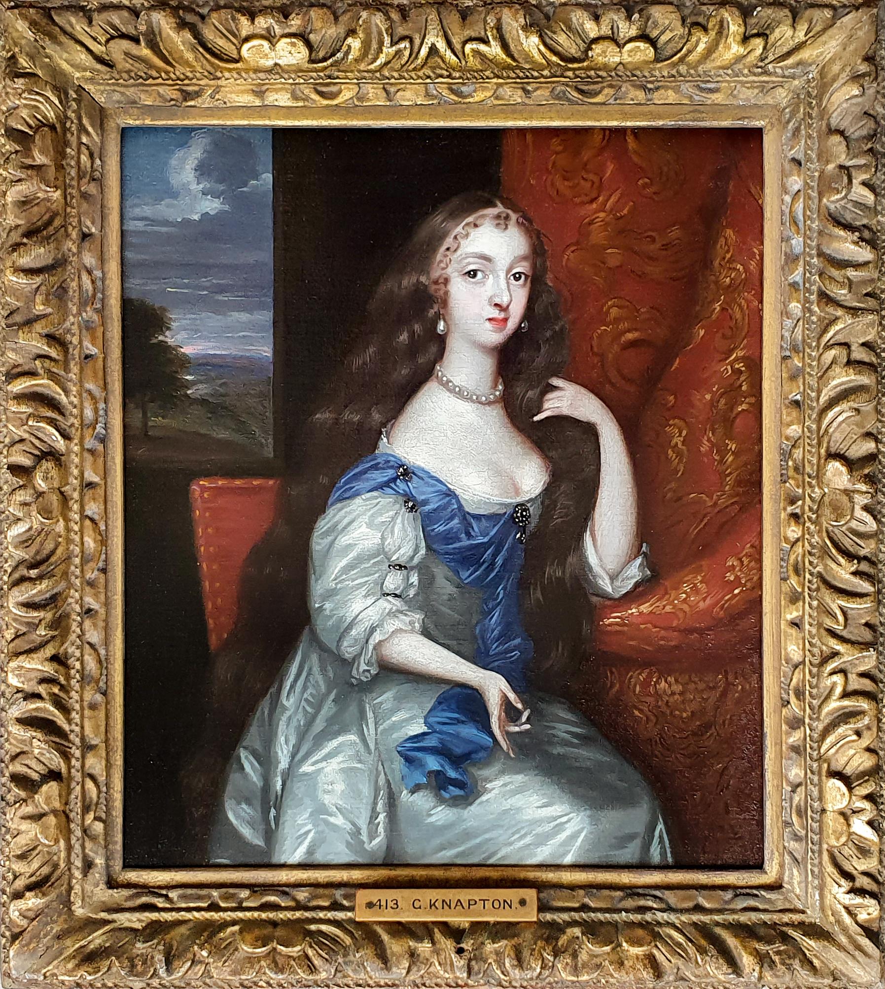 Portrait of a Lady in a white dress, English Manor House Provence, Coombe Abbey