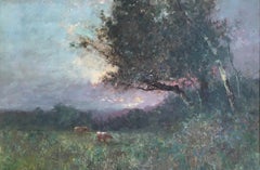 Antique Impressionist Landscape, Oil Painting, Signed