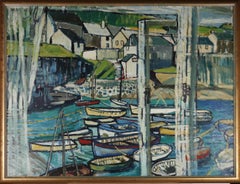 Follower of John Bratby (1928-1992) - 20th Century Oil, Summer In The Harbour