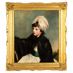 Seguidor de Joshua Reynolds, PRA (1723-1900) Retrato de Lady Caroline Howard 