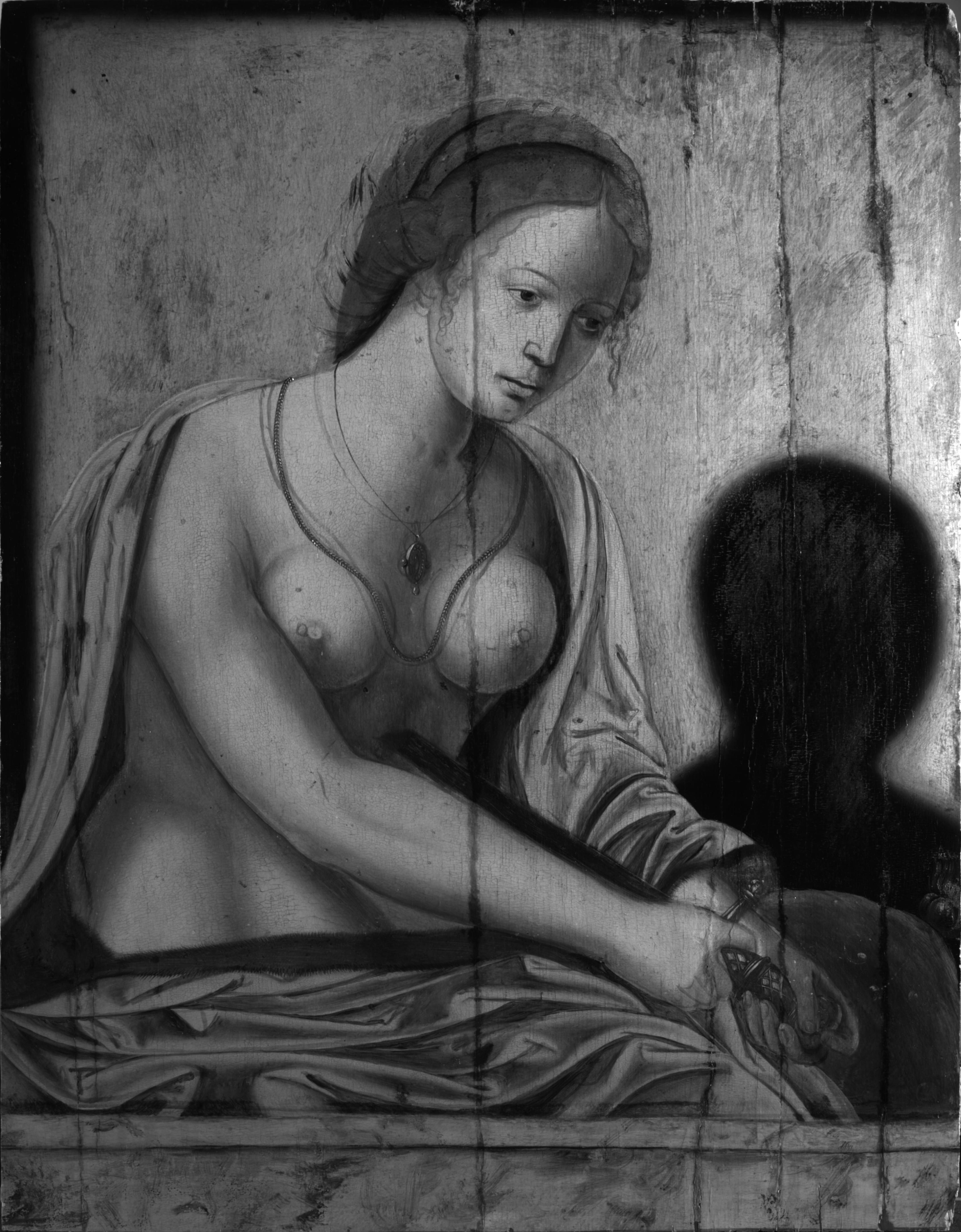 Eine faszinierende Lucretia von der Nachfolgerin des Meisters der weiblichen Halblängen im Angebot 5