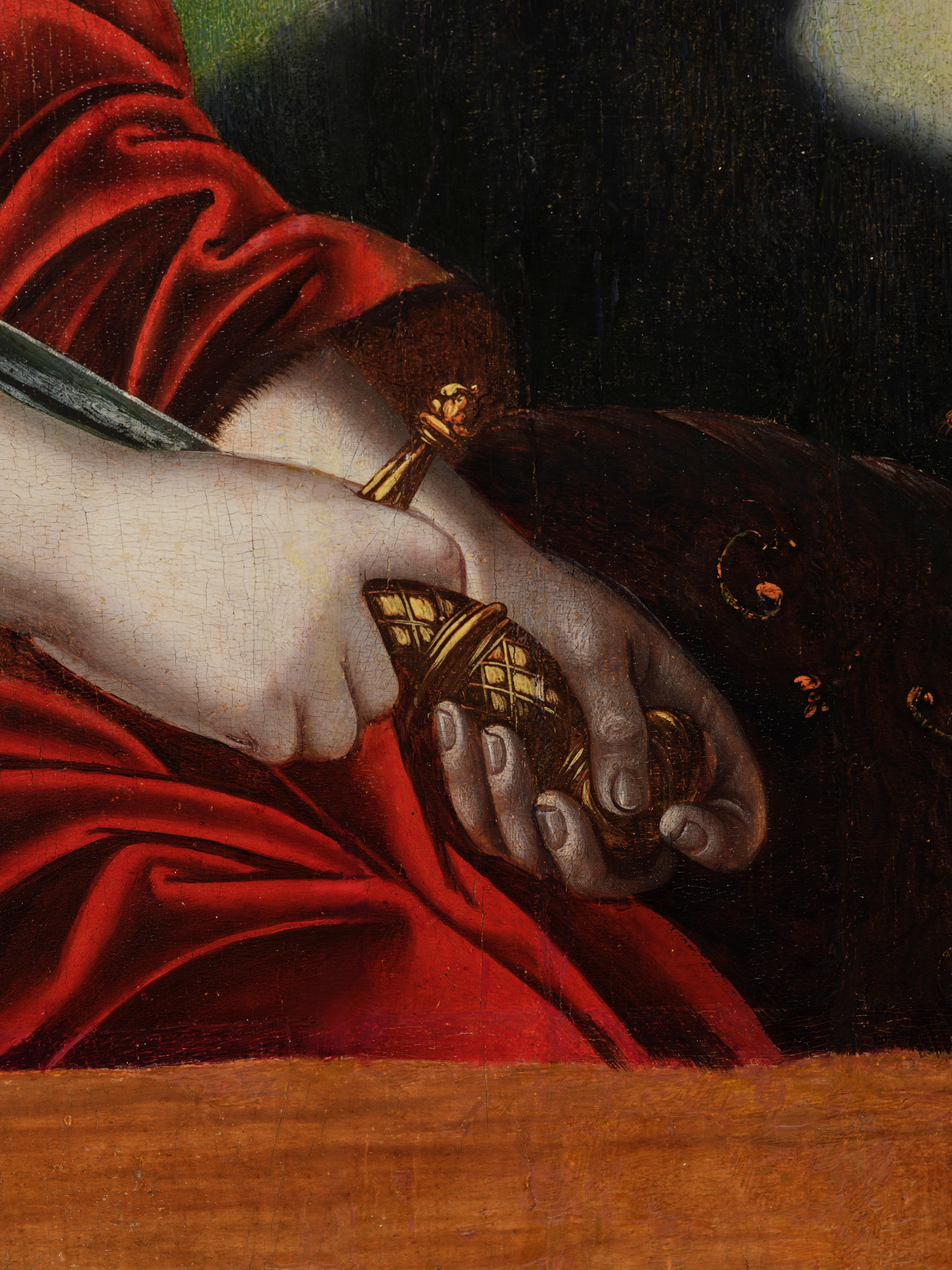 Eine faszinierende Lucretia von der Nachfolgerin des Meisters der weiblichen Halblängen im Angebot 2