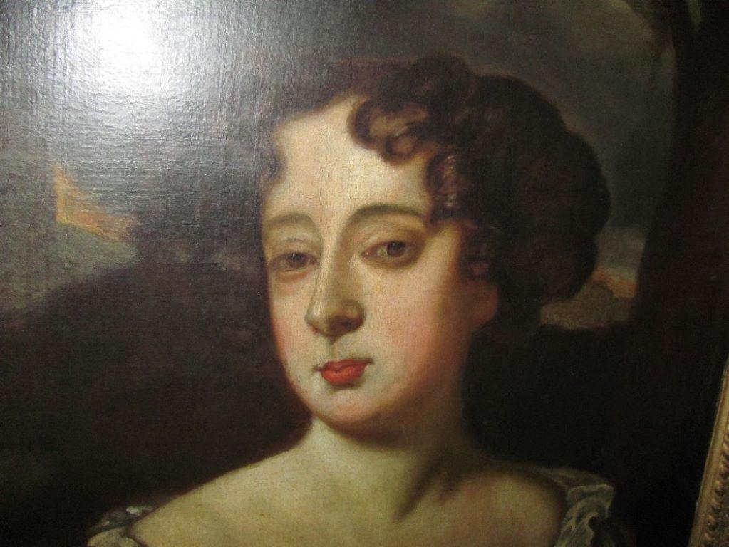 Portrait de la reine Marie II du XIXe siècle réalisé par William Wissing (photo jointe) en vente 3