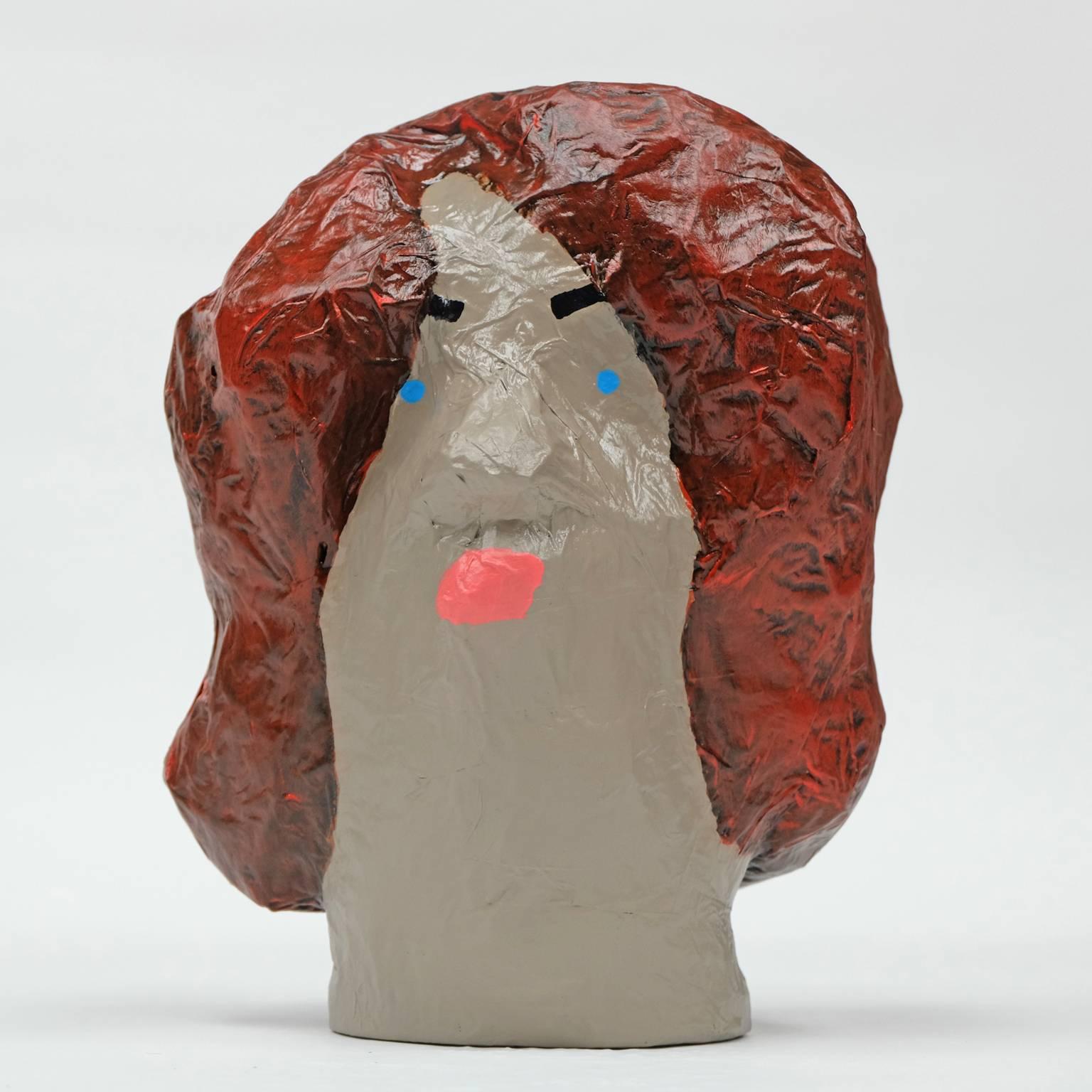 'Followers' Sculptures by Alan Fears Paper Mâché Pop Art Heads In New Condition For Sale In Nottingham, Nottinghamshire