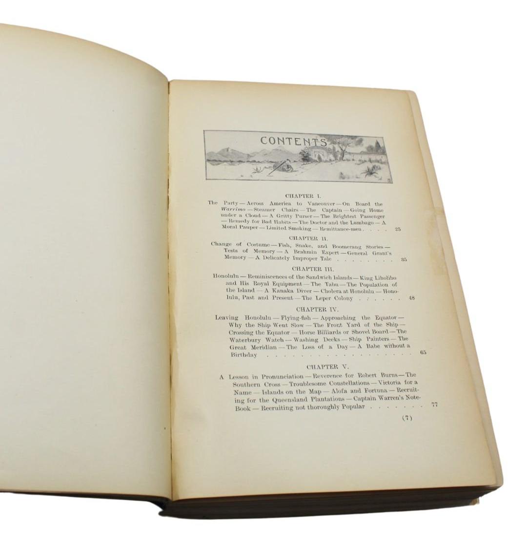 Américain Following the Equator : A Journey Around the World de Mark Twain, première édition en vente