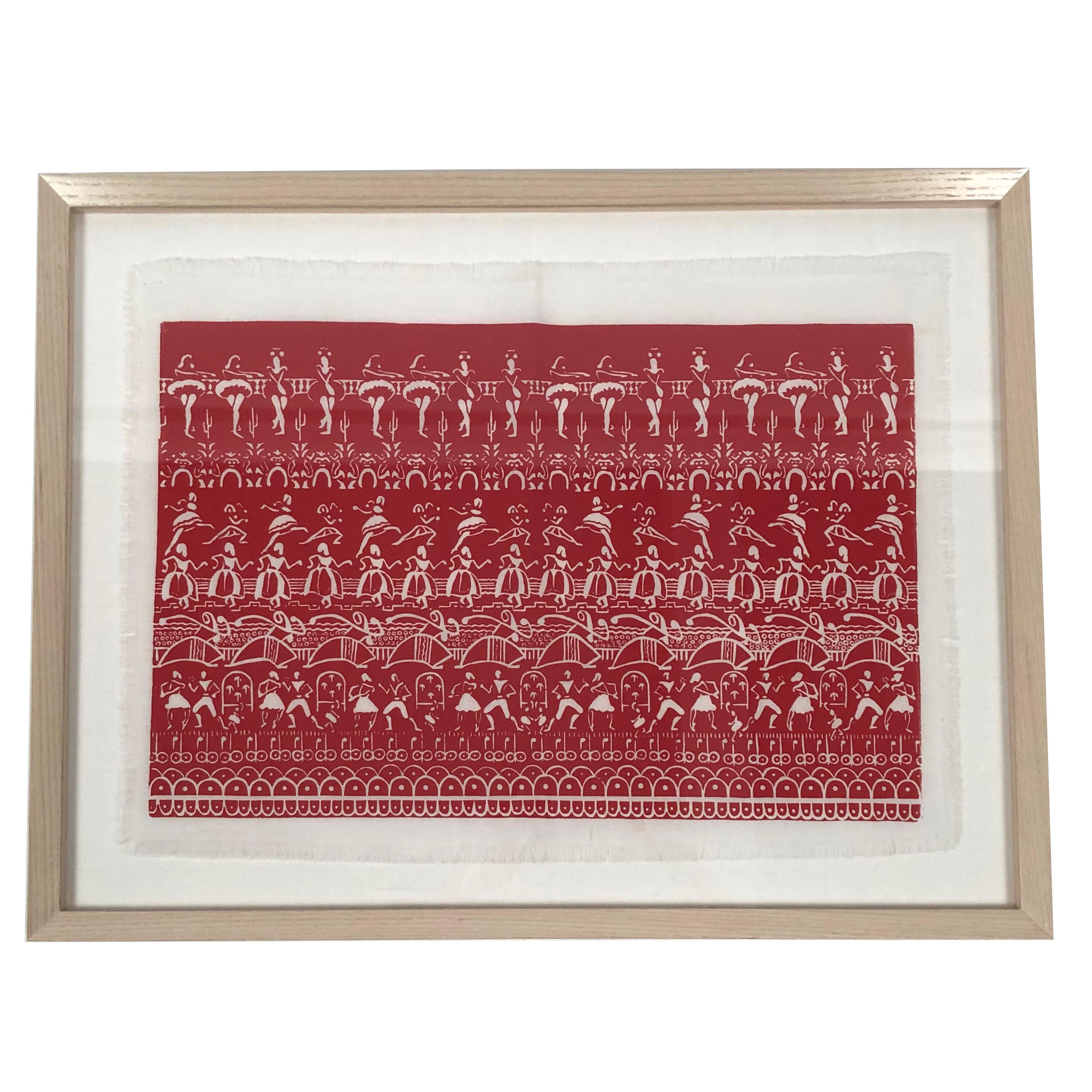 Folly Cove Designers Ballet Rehearsal Hand Block Print