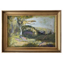 Folmer Bonnén Danish Landscape with Trees and Open Countryside