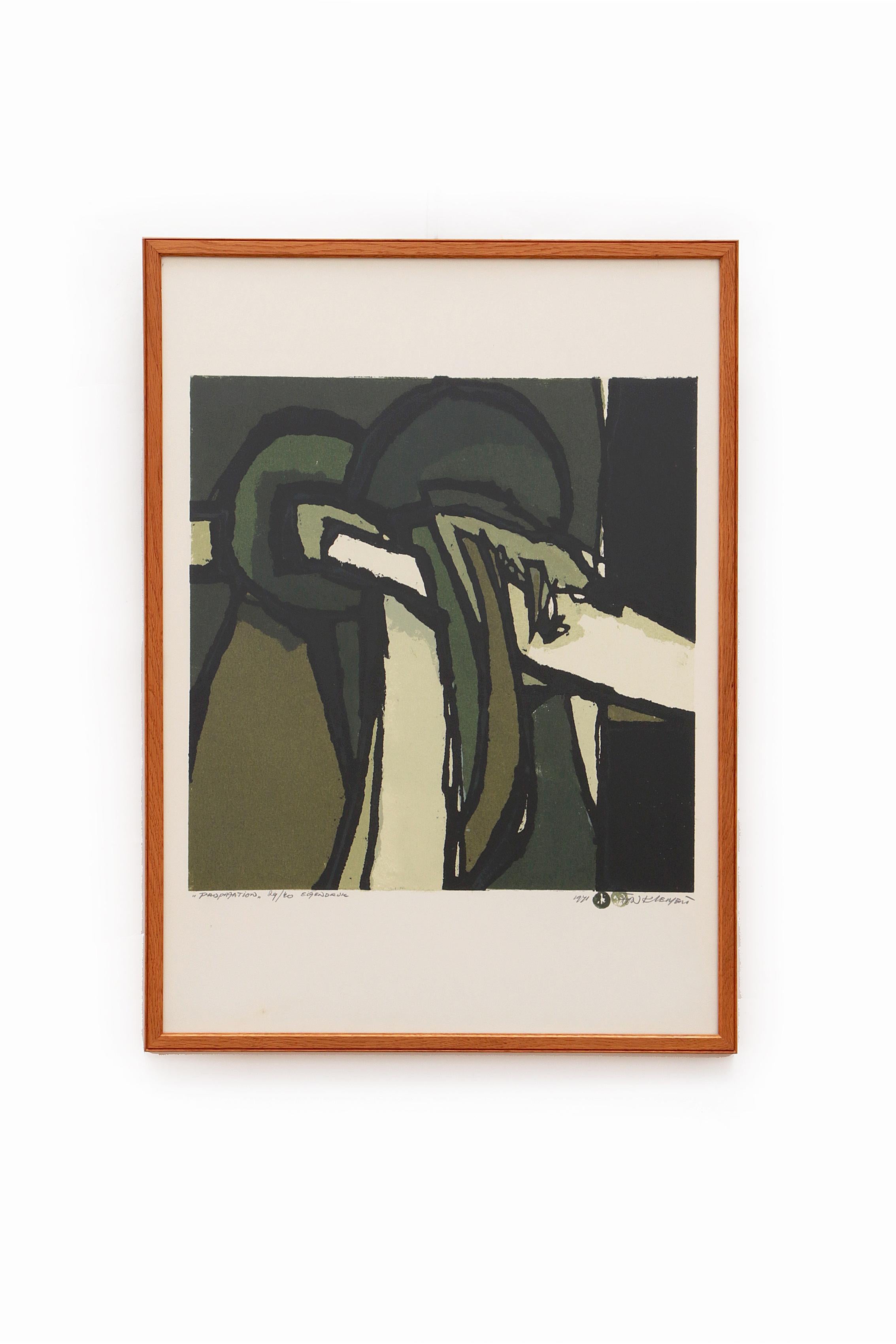Fon Klement (1930-2000) „Propagation“, signiert mit 29/40 eigenen Druck, 1971

Entdecken Sie die Welt von Fon Klement und seinen abstrakten Graphikblättern

Fon Klement ist ein Synonym für einzigartige und ausdrucksstarke Kunst und hat die Welt der