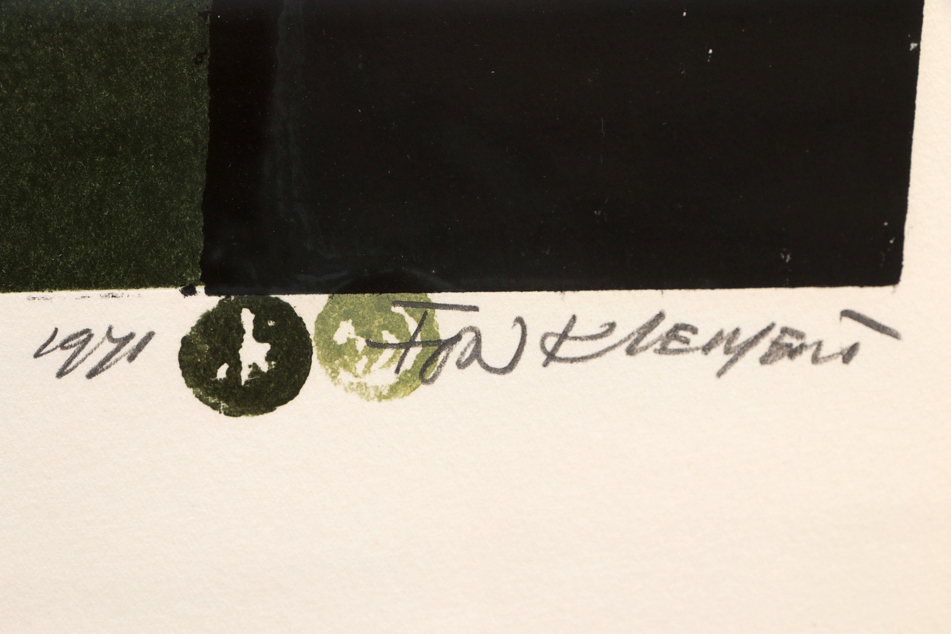 Fon Klement (1930-2000) „Propagation“, signiert mit 29/40 eigenen Druck, 1971 im Angebot 1