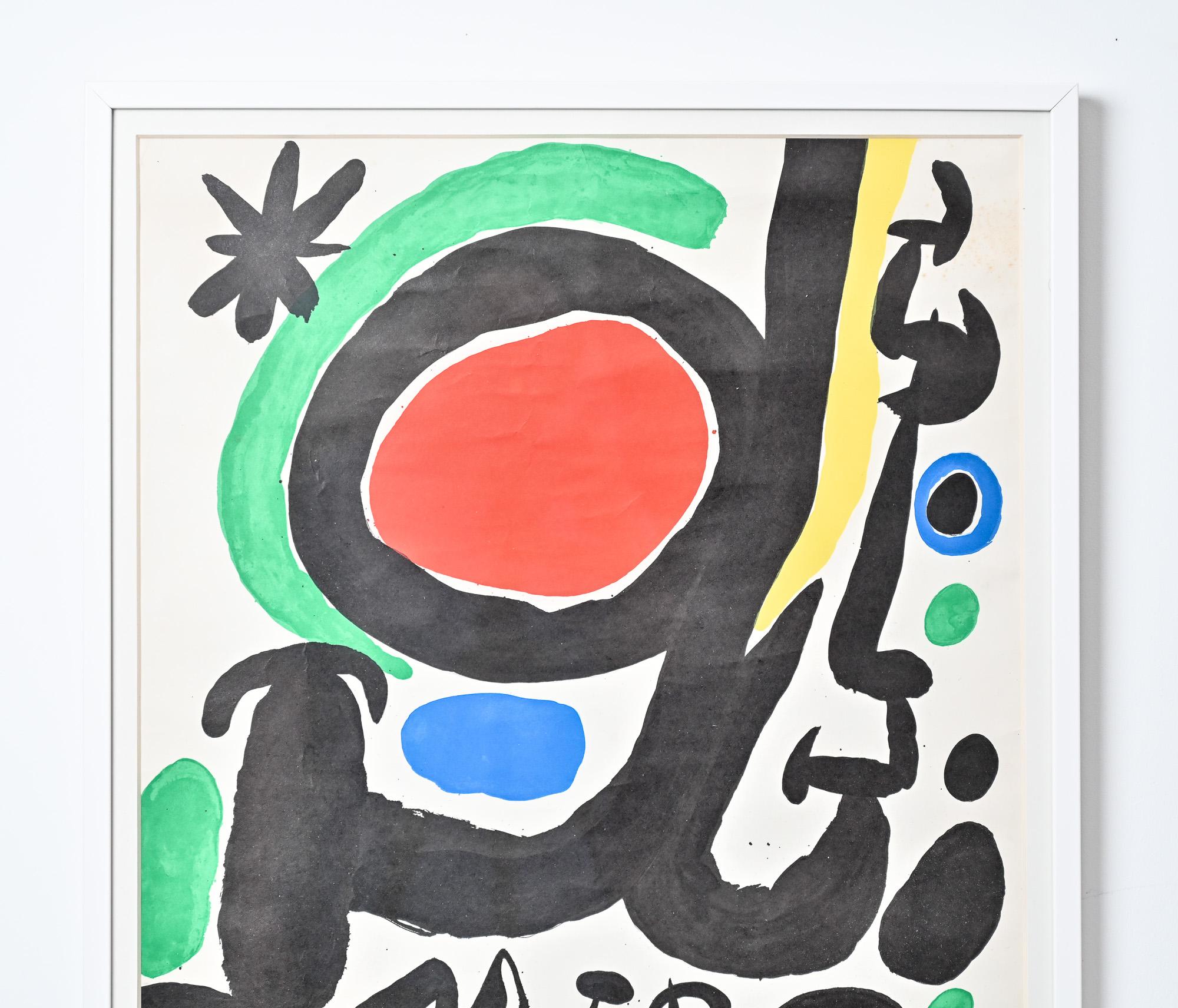 Fondation Maeght Joan Miro Abstract Poster 1968 For Sale 1