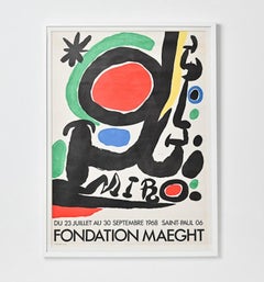 Fondation Maeght Joan Miro Abstract Poster 1968