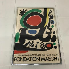 Fondation Maeght Joan Miro Abstract Poster, 1968, Paris, France