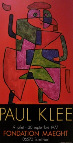 Fondation Maeght Original Poster by Paul Klee, 1977