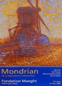 Fondation Maeght – Originalplakat von Piet Mondrian, 1985