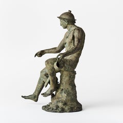 Grand Tour Bronze Sculpture, Pompejii, 19th Century