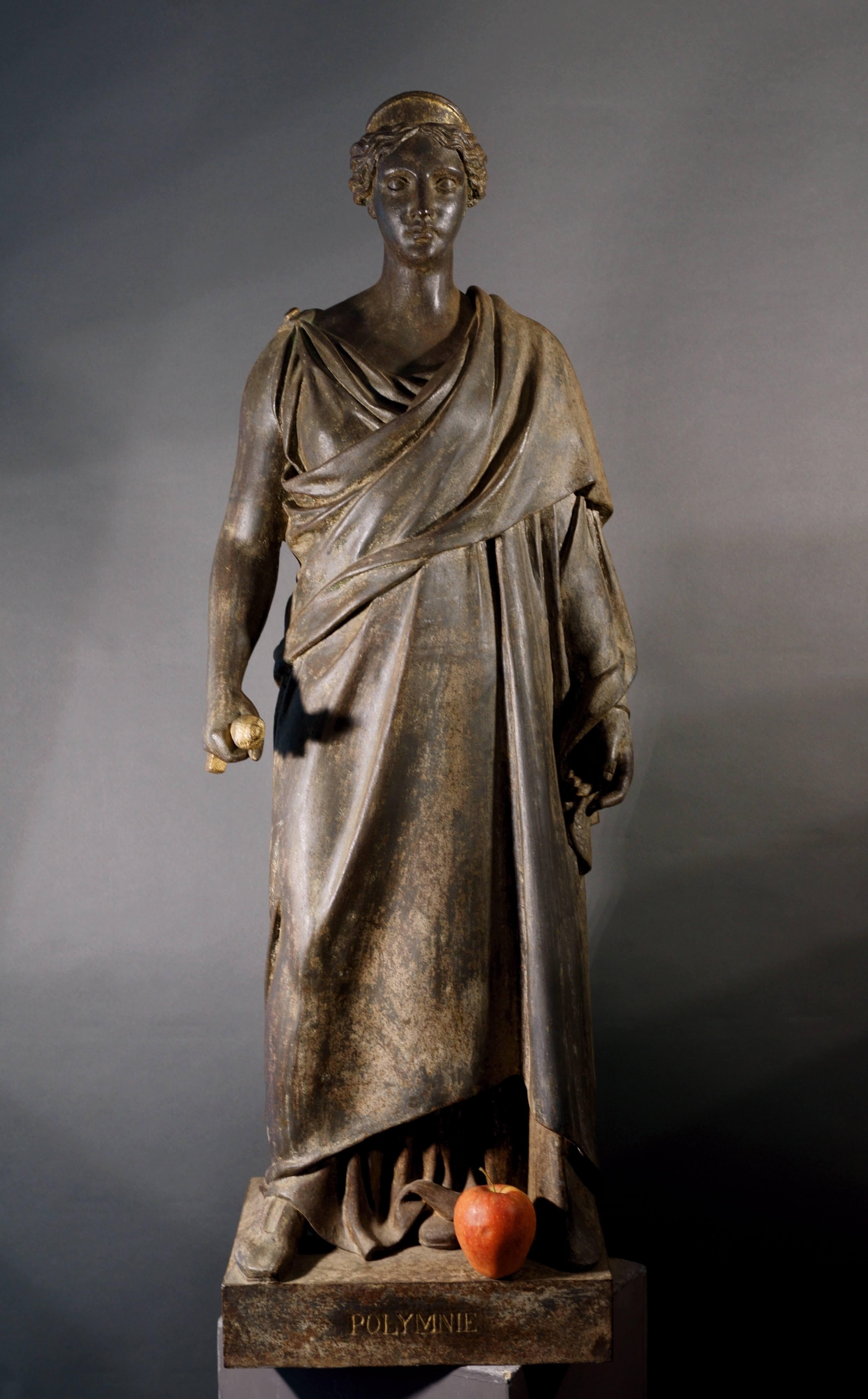 Imponente Statua in Ghisa Francese XIX secolo Fonderia di Tusey  