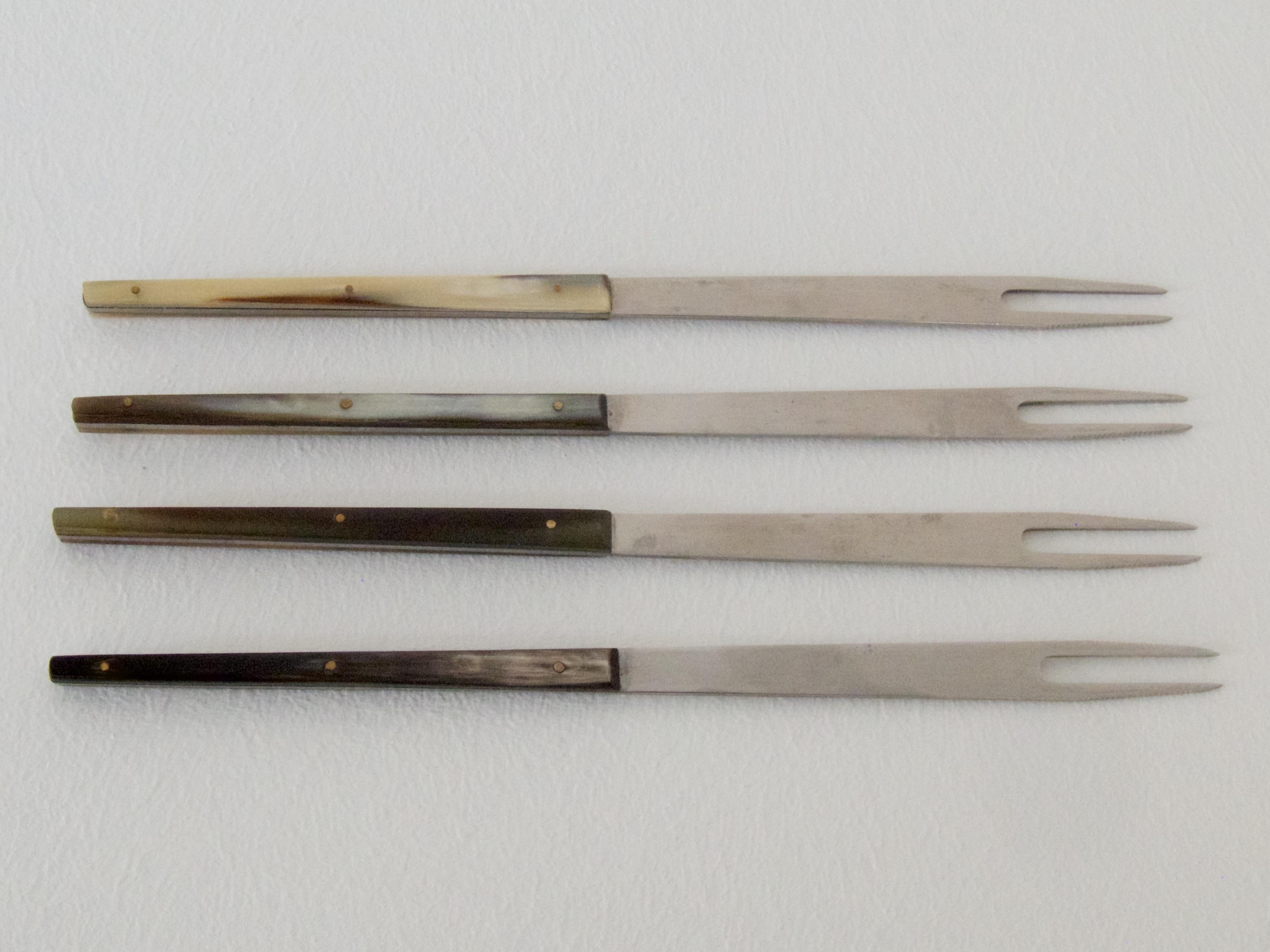 Fondue Forks by Carl Auböck In Good Condition For Sale In Vienna, AT