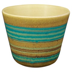 Fong Chow pour Glidden Green Mesa Artware Vaisseau en grès Vase Coupe