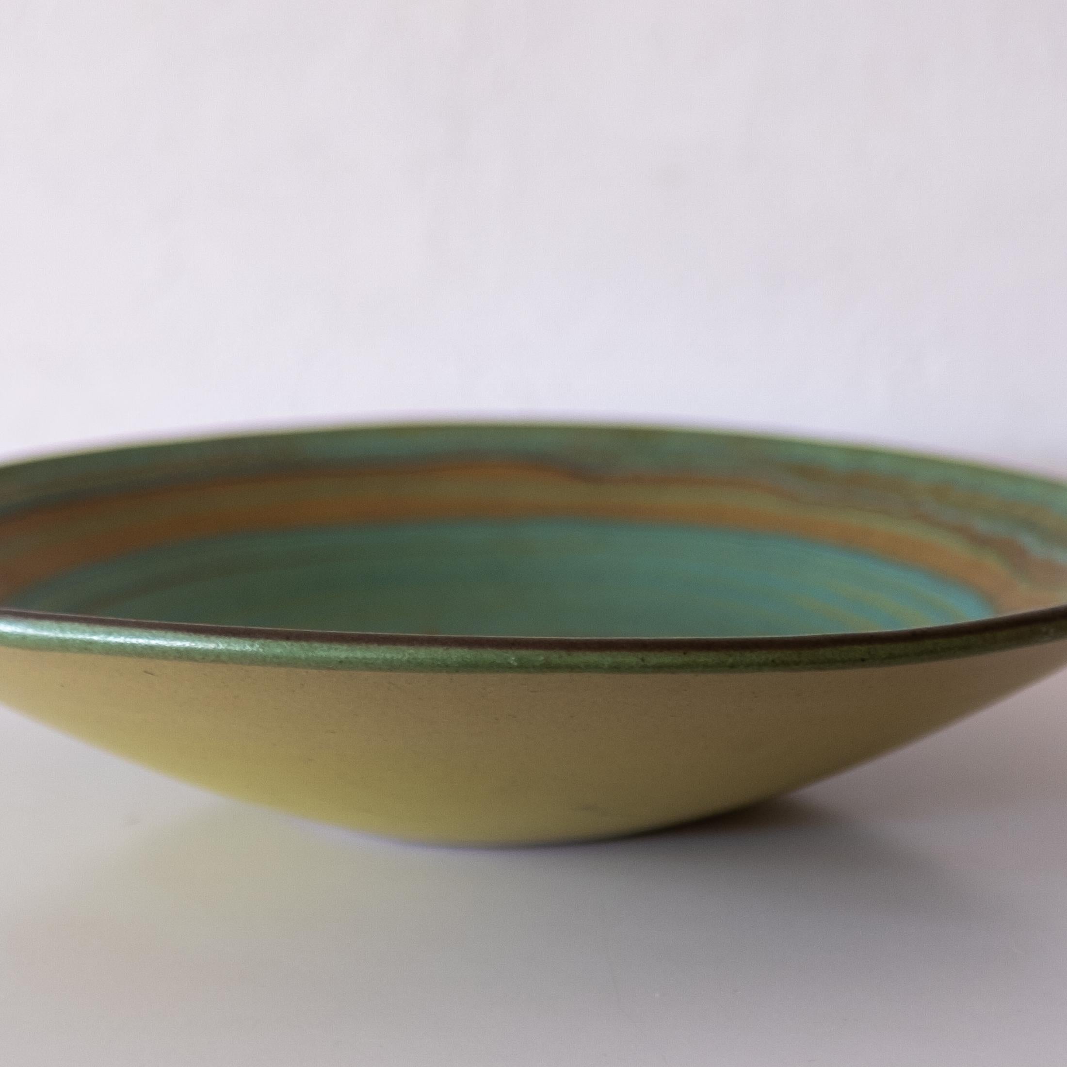 American Fong Chow for Glidden Large Ceramic Bowl Midcentury