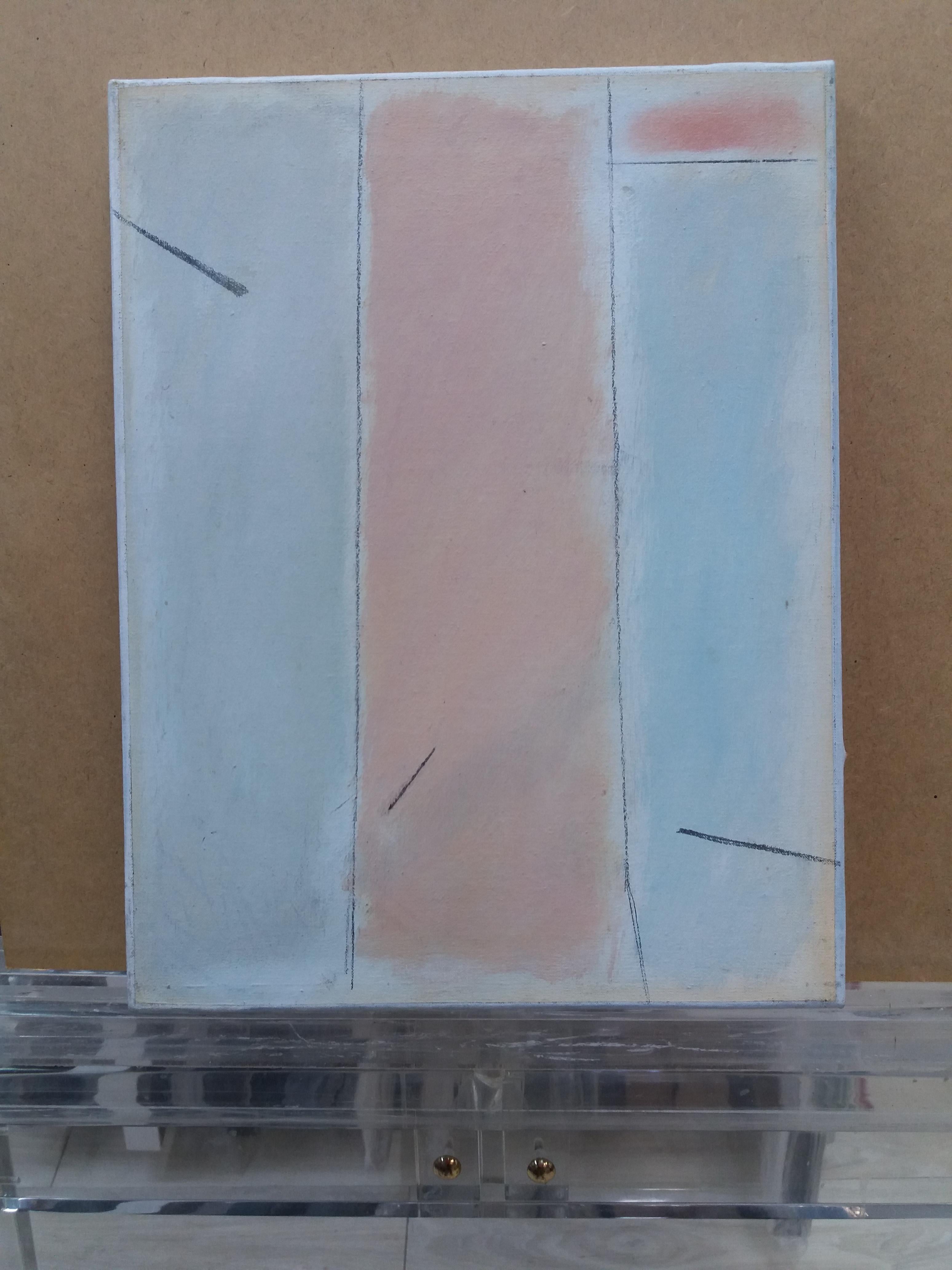 Font Diaz .8 STUDIUM DER FARBEN. Originales abstraktes Pastellgemälde im Angebot 2