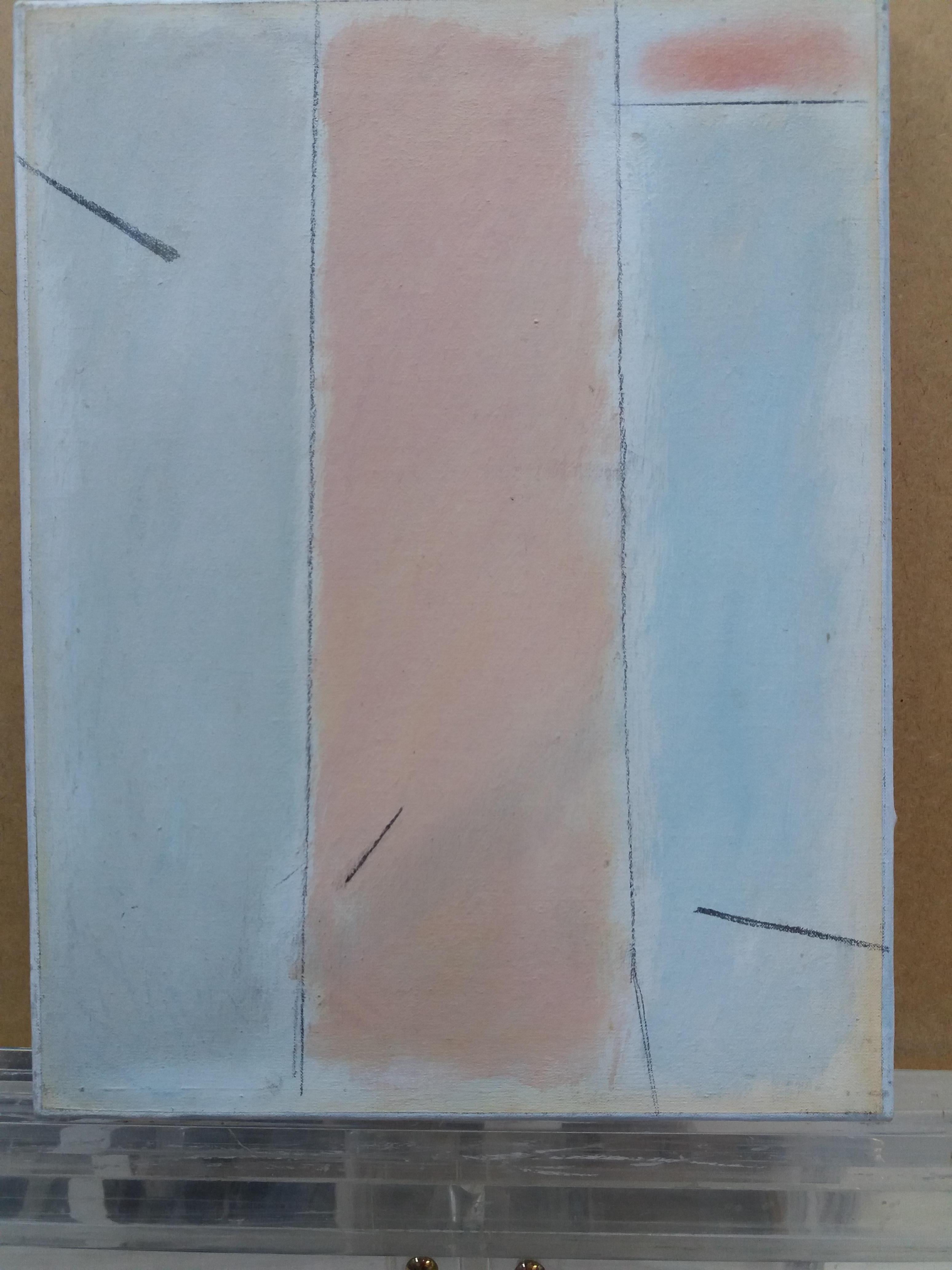 Font Diaz .8 STUDIUM DER FARBEN. Originales abstraktes Pastellgemälde im Angebot 3