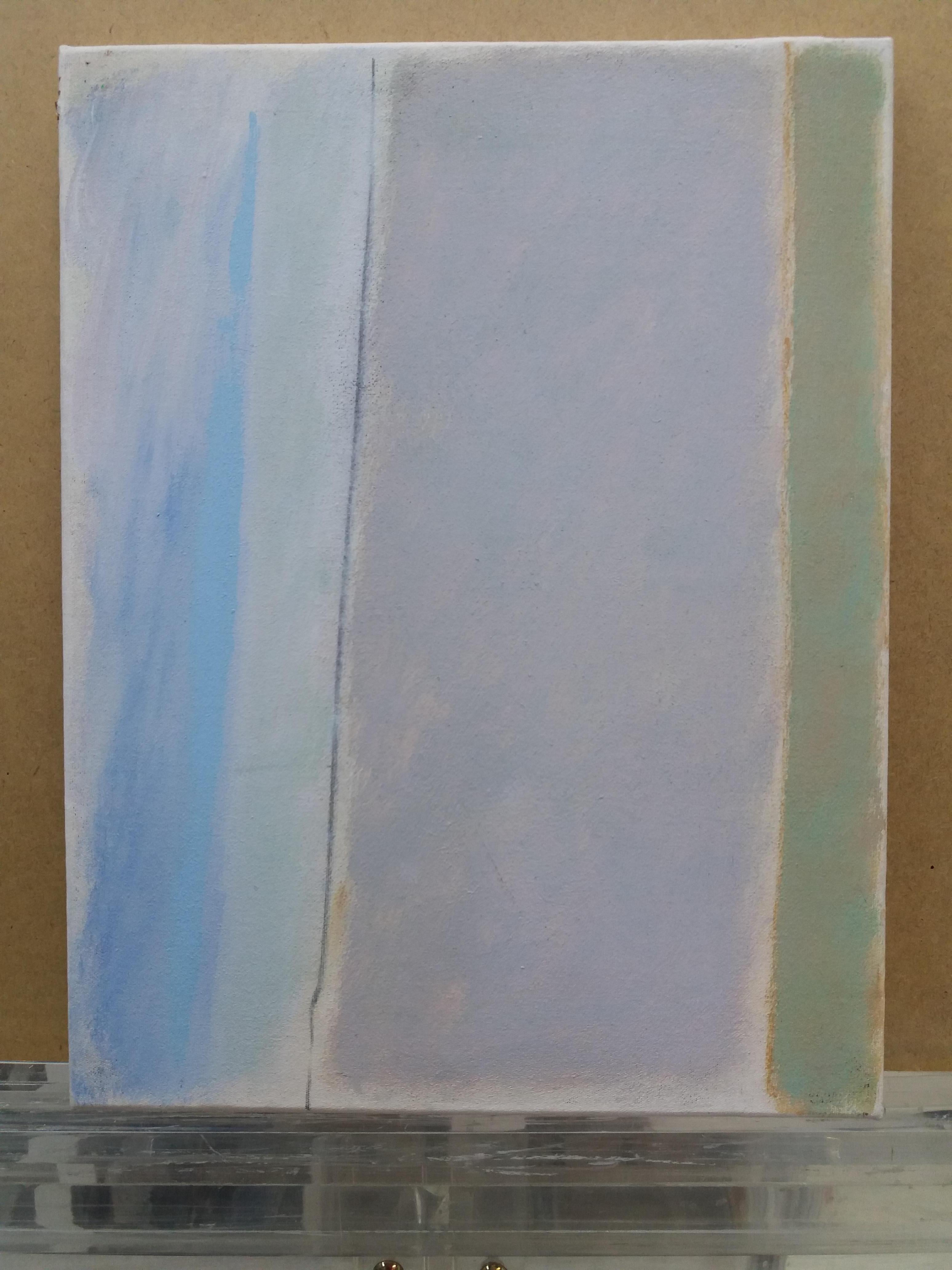 Font Diaz  abstract  Little  Vertical  Gentle. Original  mixed media For Sale 1