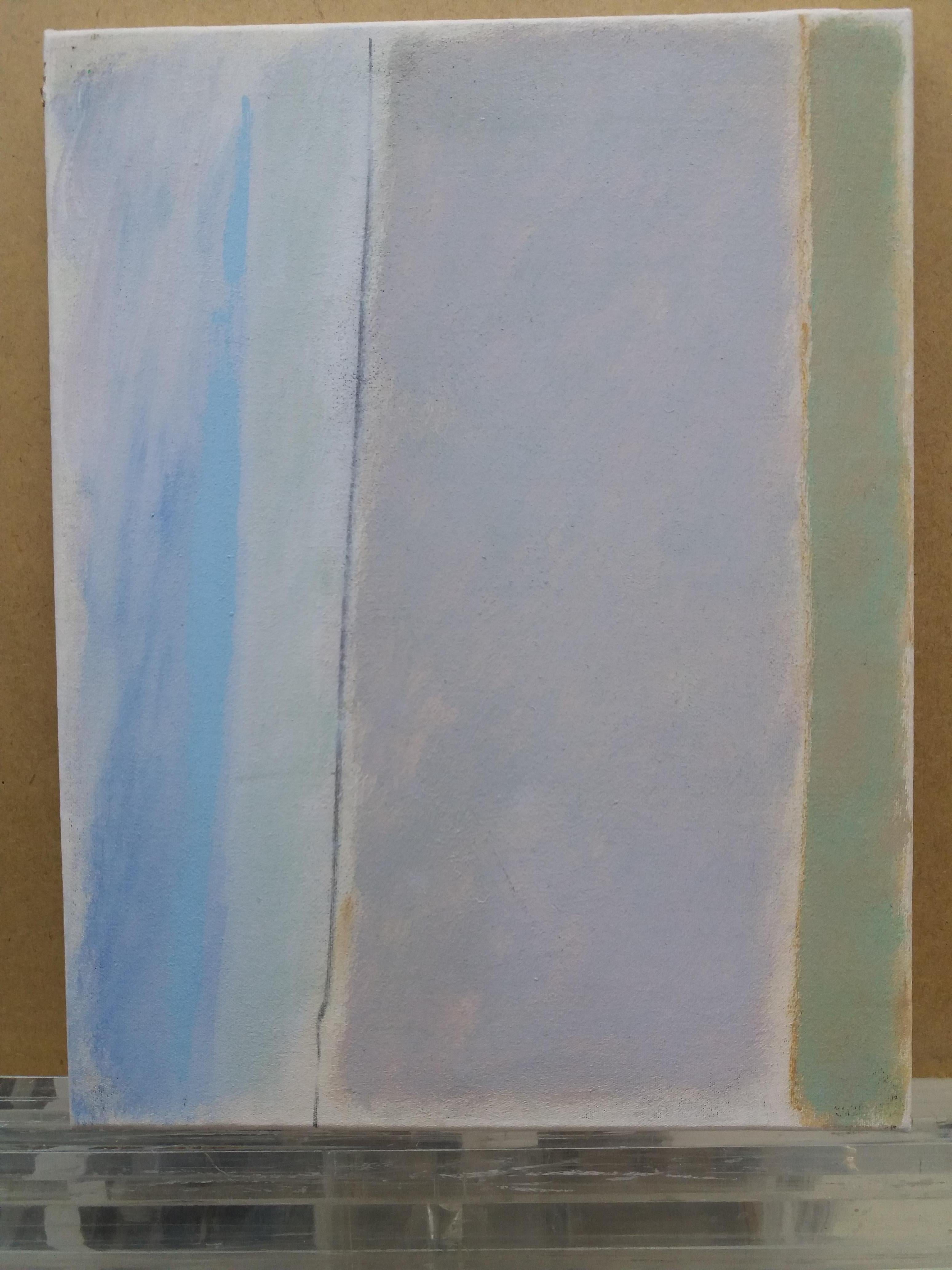 Font Diaz  abstract  Little  Vertical  Gentle. Original  mixed media For Sale 3