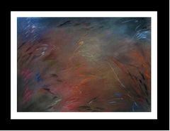 Font Diaz - Font Diaz Colors original abstract pastel Painting Font Diaz Colors original abstract pastel Painting
