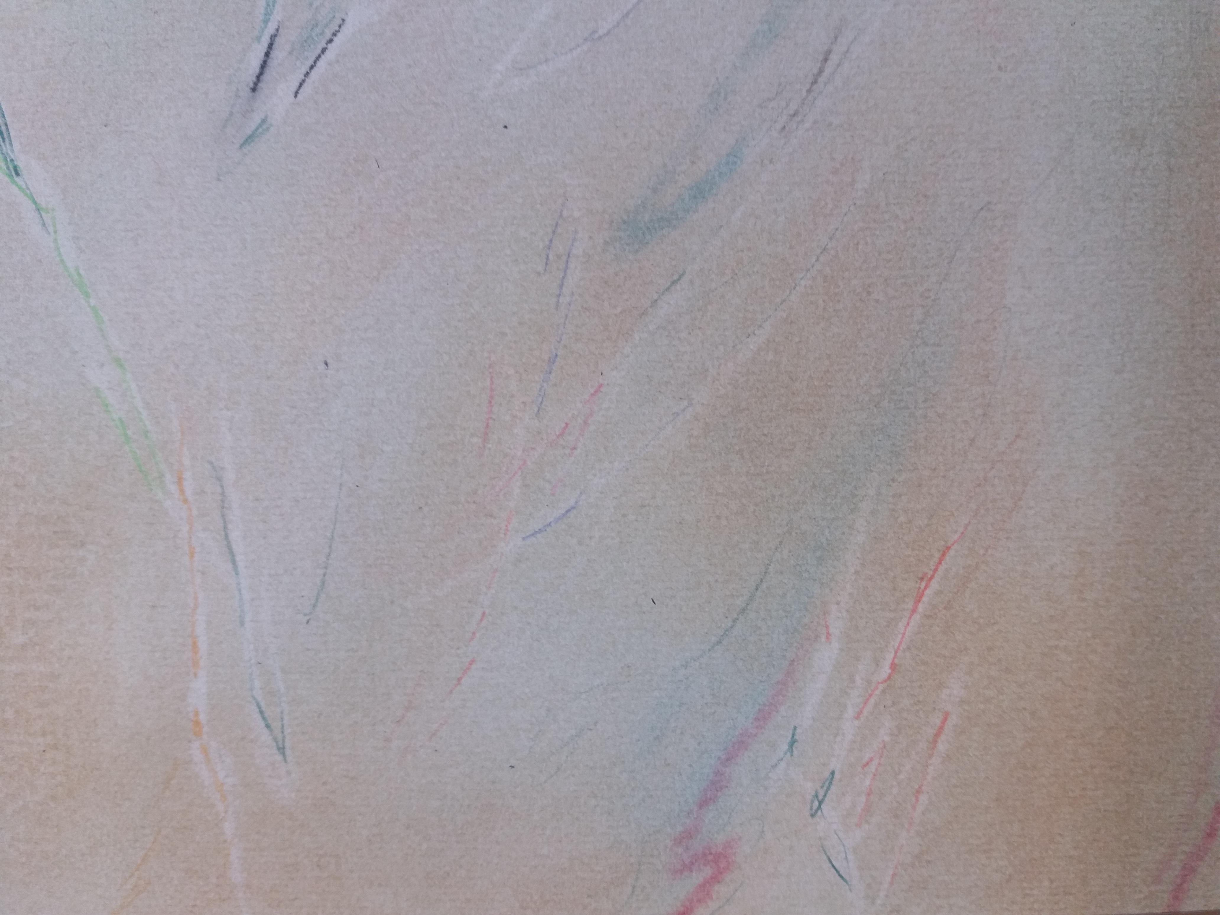 Font Diaz   Piccolo  pittura astratta originale a pastello in vendita 3