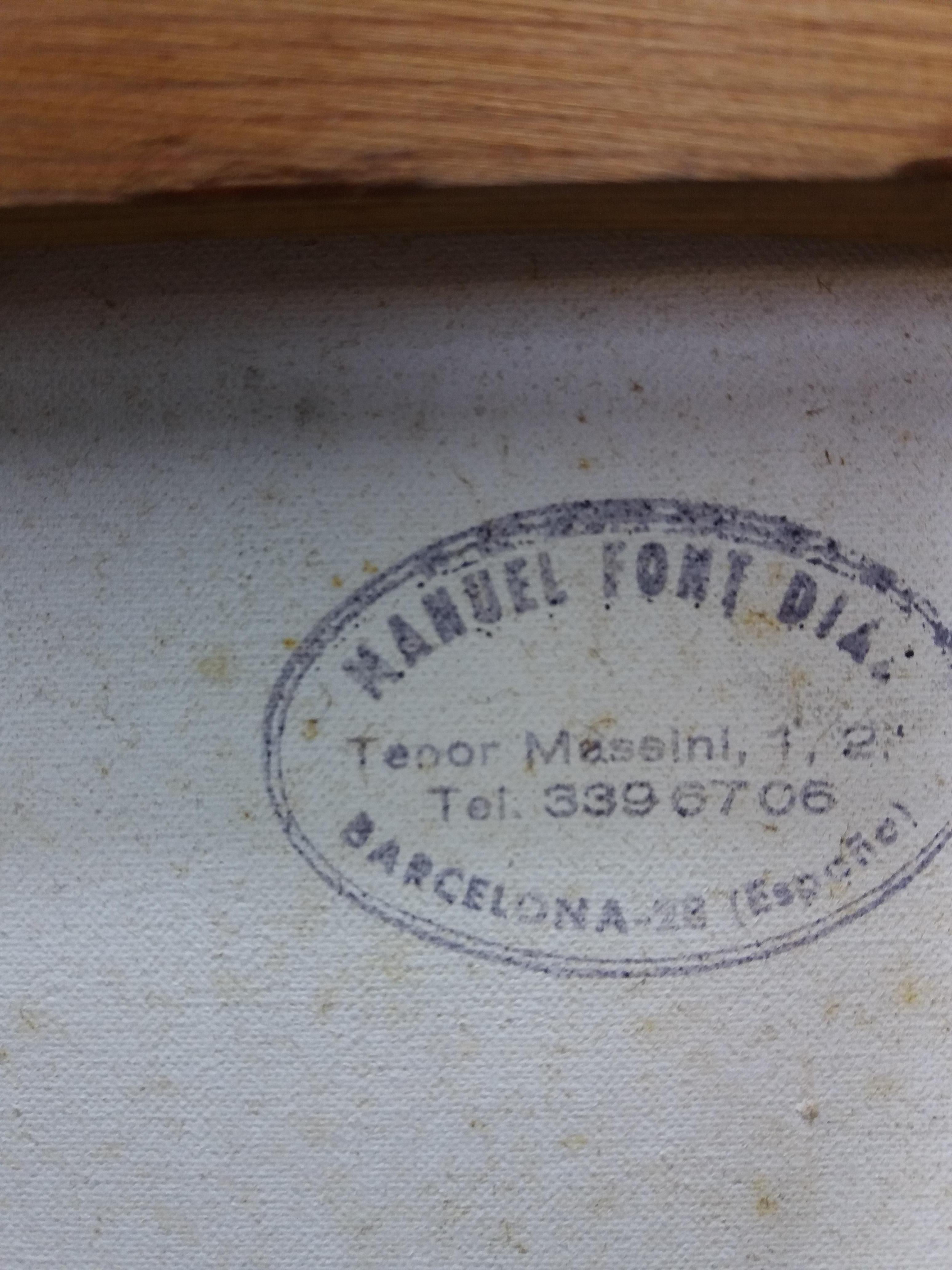 Font Diaz . STUDIO DEI COLORI. Pittura astratta originale a pastello in vendita 4