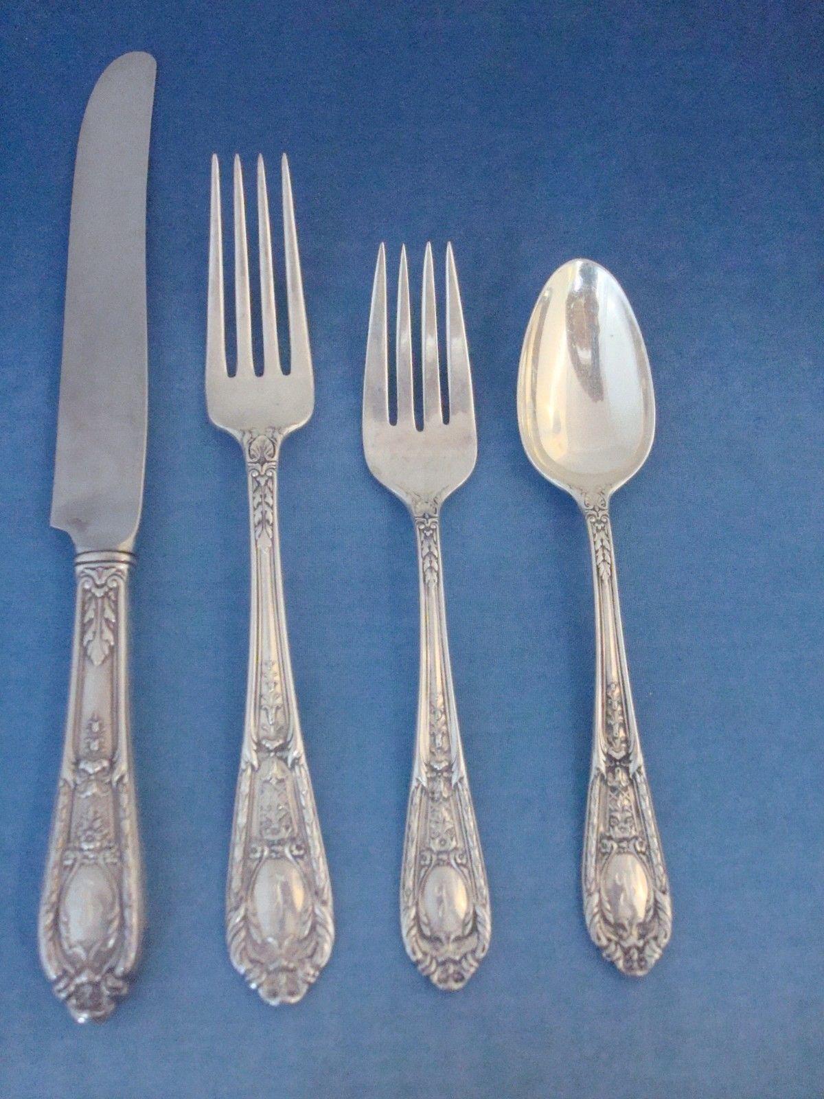 Fontaine by International Sterling Silver Flatware Set 8 Service 65 Pcs 