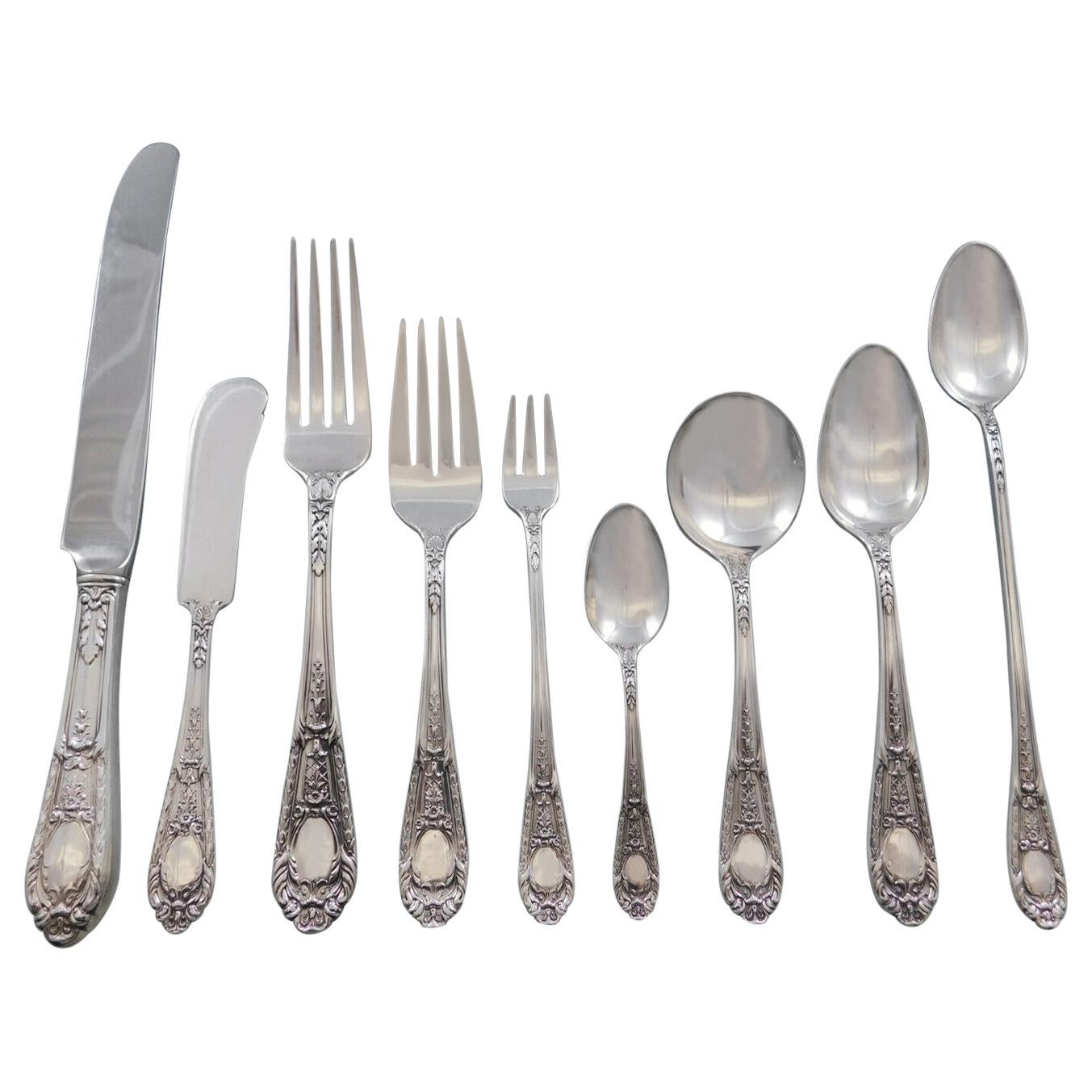 Fontaine by International Sterling Silver Flatware Set for 8 Service 83 Pieces