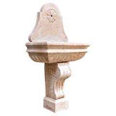 Fontaine en pierre marbrière fin XIX