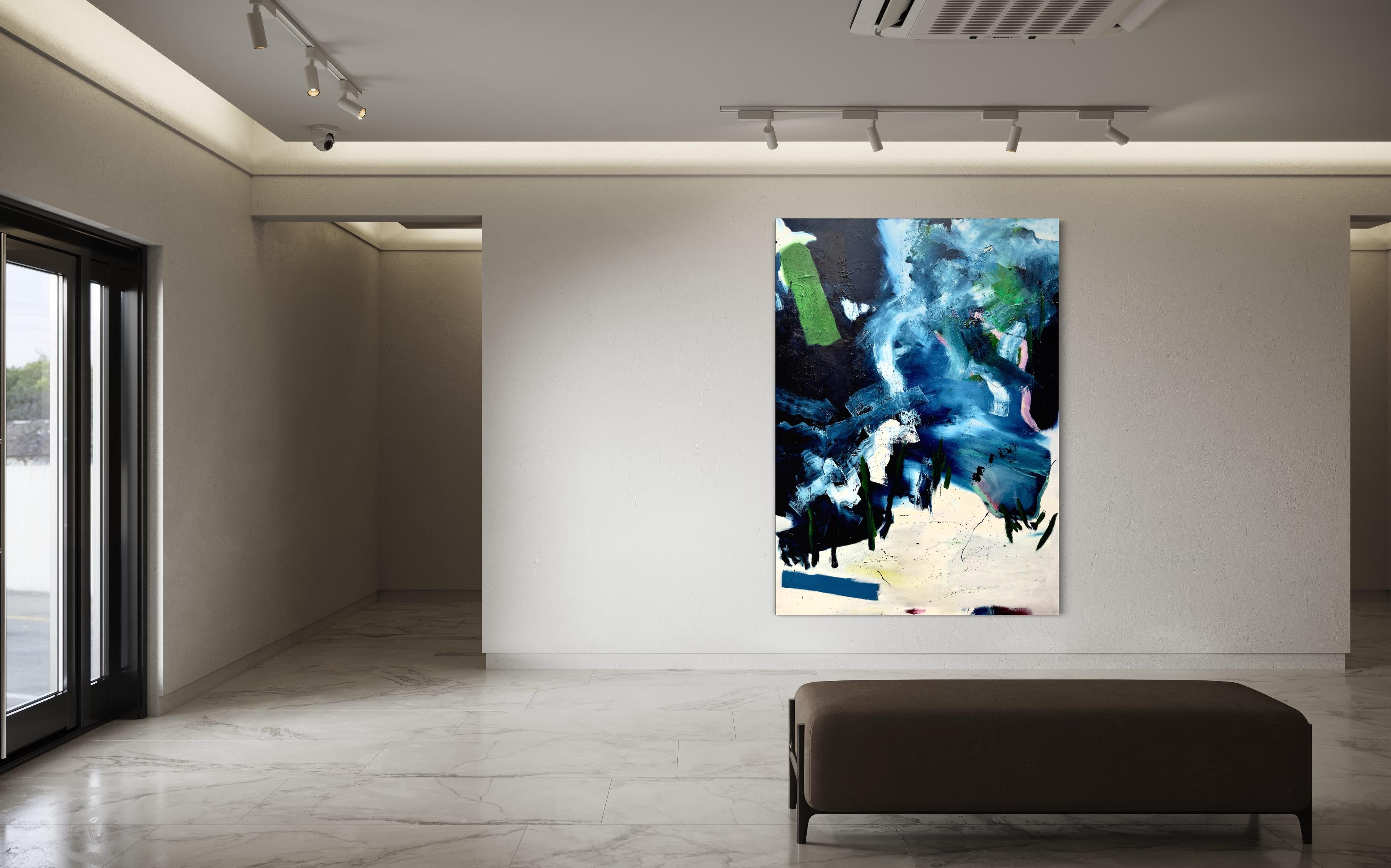 Danzare con la materia - Painting Espressionismo astratto di Fontaine Scarelli