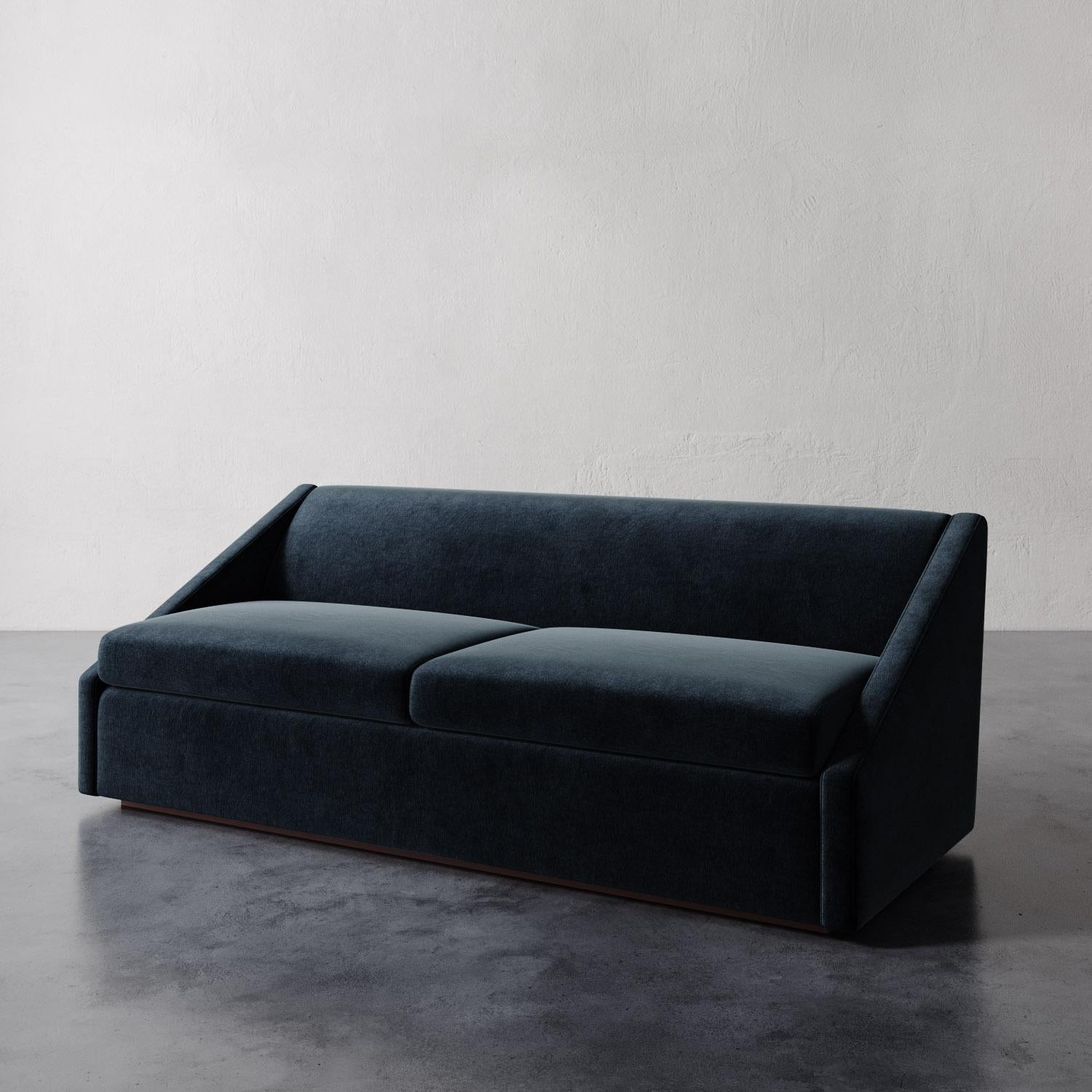Das Sofa Fontaine von Lemieux et Cie ist eine Ode an die raffinierte Zurückhaltung der frühen französischen Moderne. Seine architektonischen Linien und seine ruhige, luxuriöse Präsenz erinnern an das Ethos der dekorativen Minimalisten der 1920er