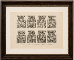 Consoles de la salle de bal de Fontainebleau - Gravure de Baltard d'après Primaticcio, 1803