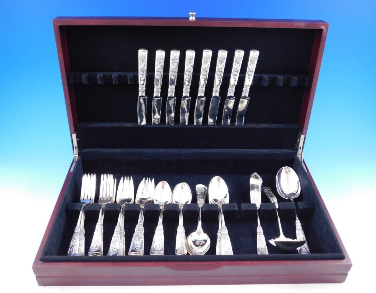Fontainebleau by Gorham Set di posate in argento Sterling 8 Servizio 43 pezzi Pranzo In condizioni ottime in vendita a Big Bend, WI