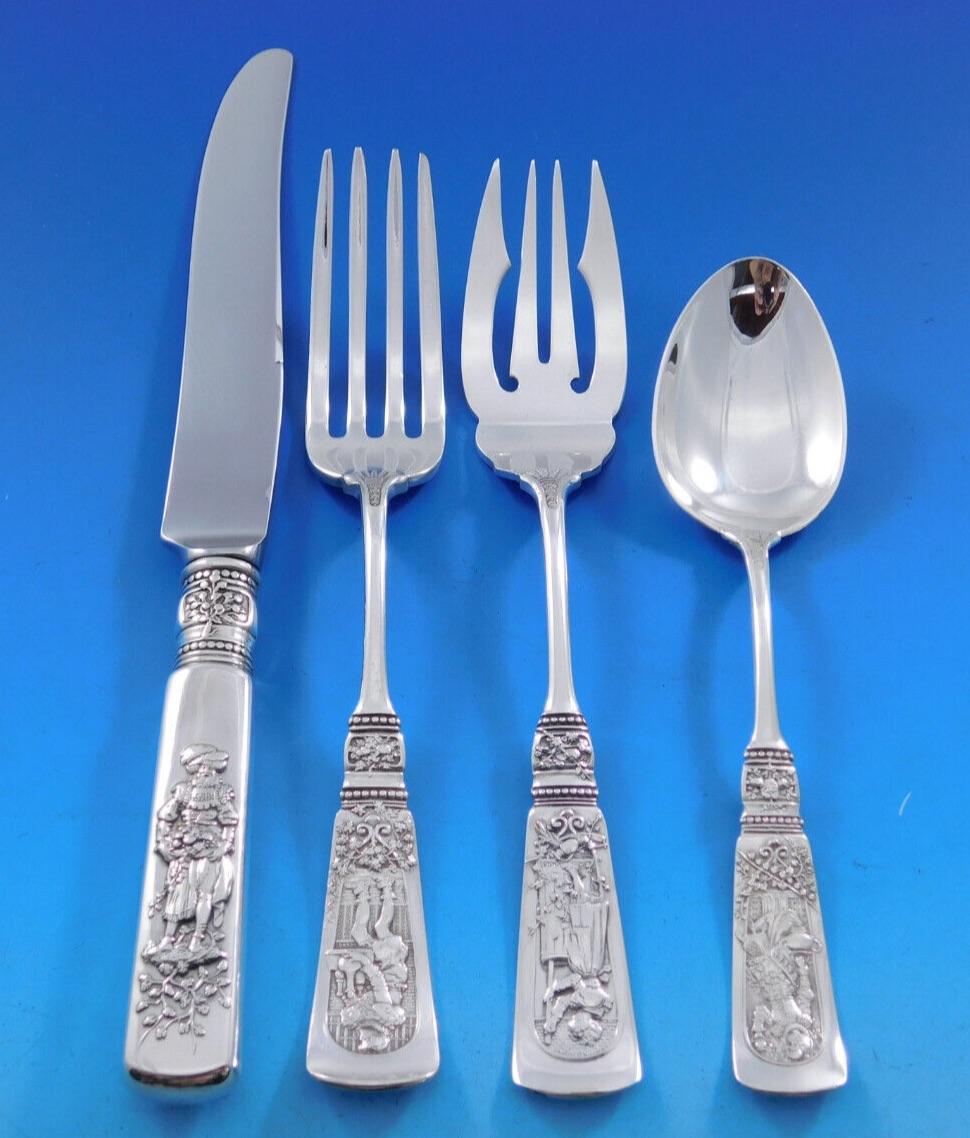 Argento 925 Fontainebleau by Gorham Set di posate in argento Sterling 8 Servizio 43 pezzi Pranzo in vendita