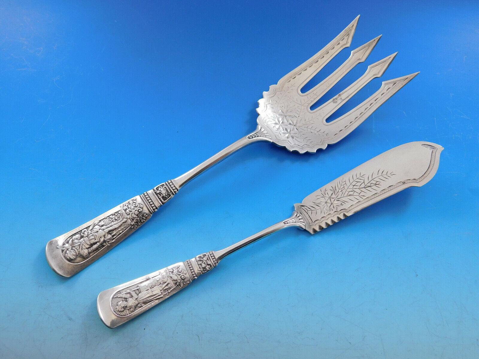 20th Century Fontainebleau by Gorham Sterling Silver Flatware Set for 12 Service 54 Pc Dinner