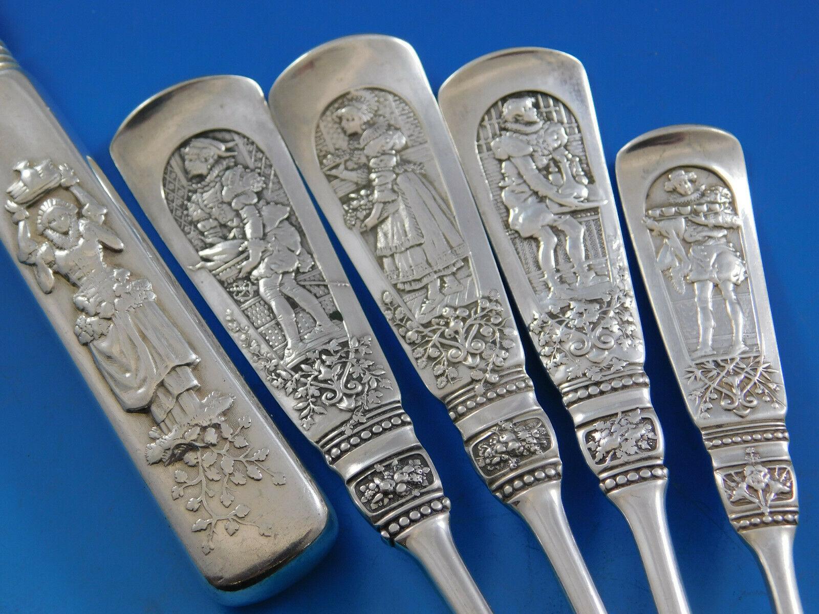 20th Century Fontainebleau by Gorham Sterling Silver Flatware Set for 12 Service 66 Pc Dinner