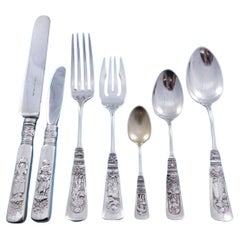 Fontainebleau by Gorham Sterling Silver Flatware Set for 12 Service 87 pc Dinner