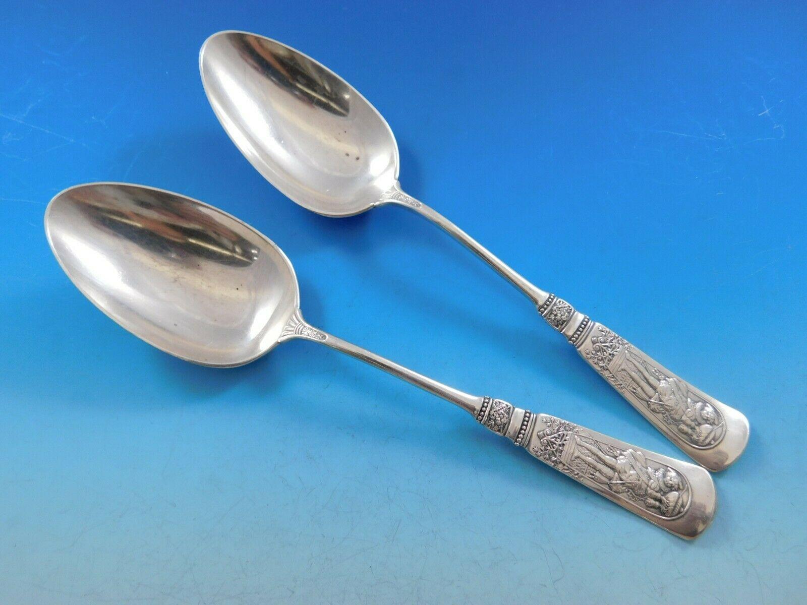 Ensemble de couverts en argent sterling pour 8 personnes, 73 pièces, Fontainebleau par Gorham en vente 1