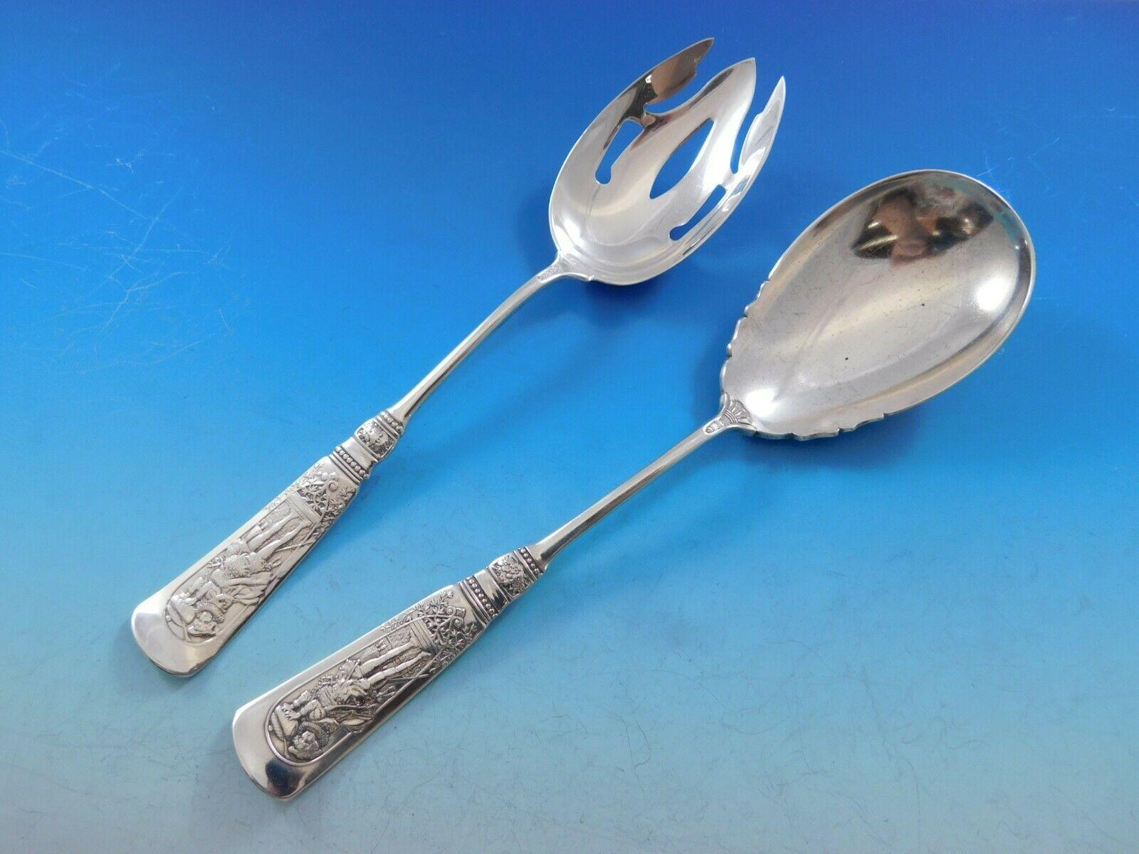 Ensemble de couverts en argent sterling pour 8 personnes, 73 pièces, Fontainebleau par Gorham en vente 2