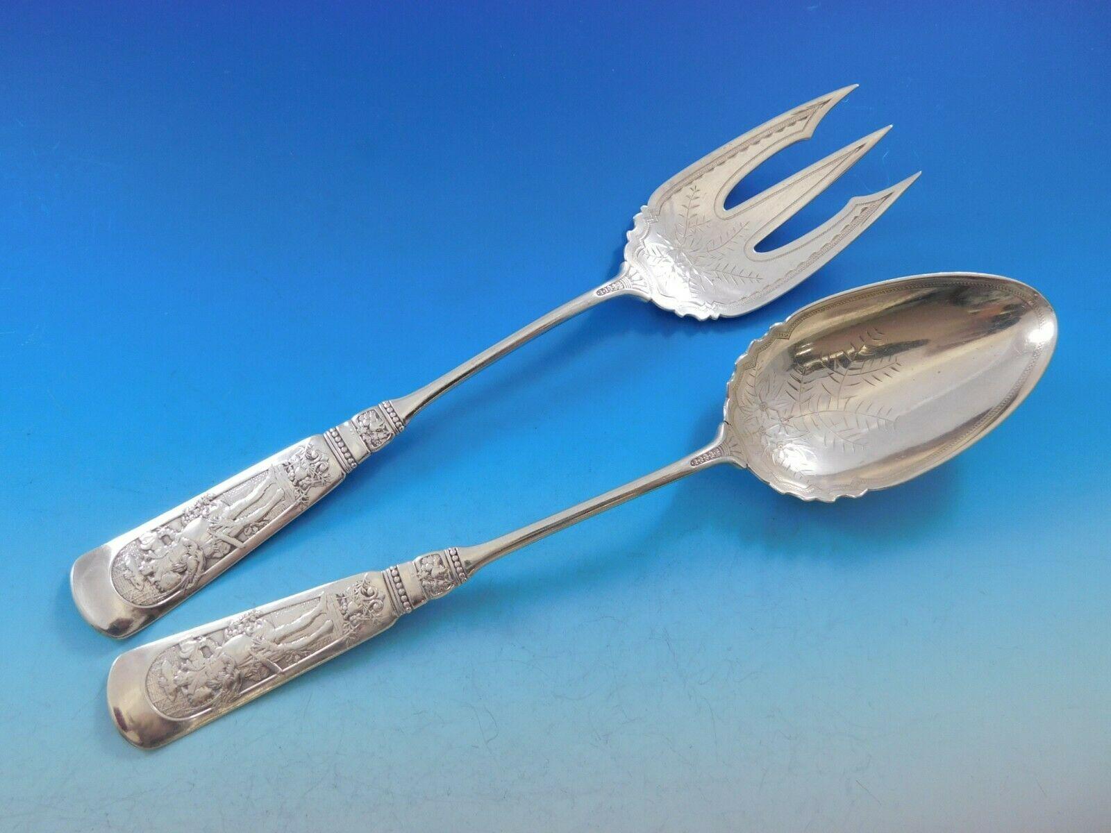 Ensemble de couverts en argent sterling pour 8 personnes, 73 pièces, Fontainebleau par Gorham en vente 4