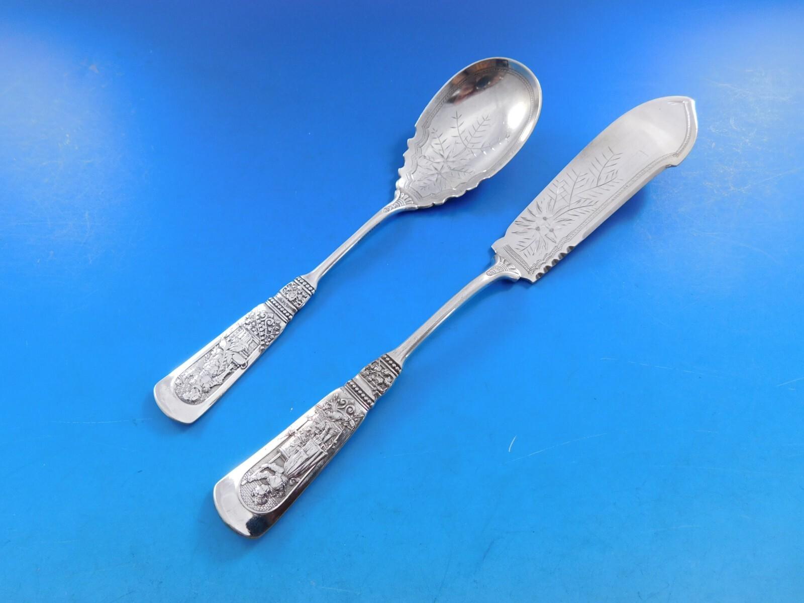 Argento 925 Set di posate Fontainebleau by Gorham Sterling Silver Servizio 27 pezzi Cena in vendita