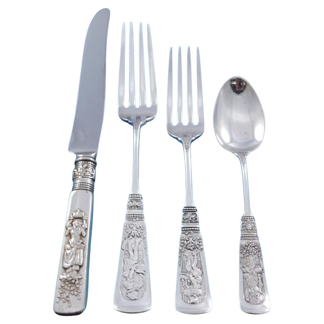 Fontainebleau by Gorham Sterling Silver Flatware Set Service 27 pcs Dinner